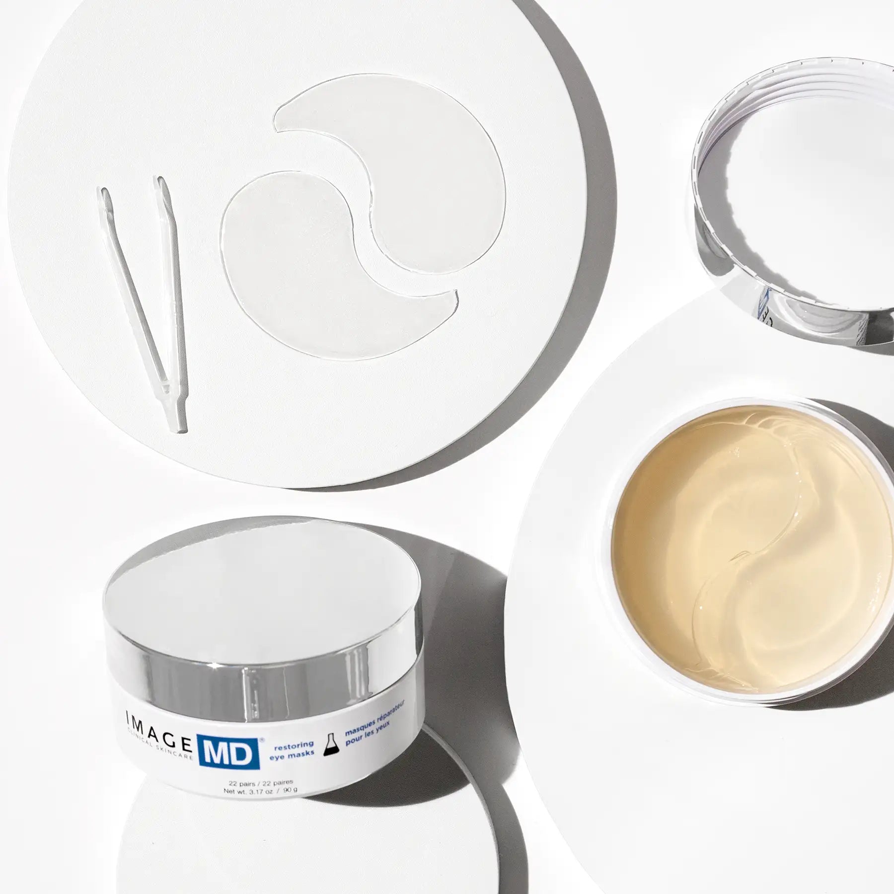 image md eye mask jar with 'IMAGE MD' branding on a white background