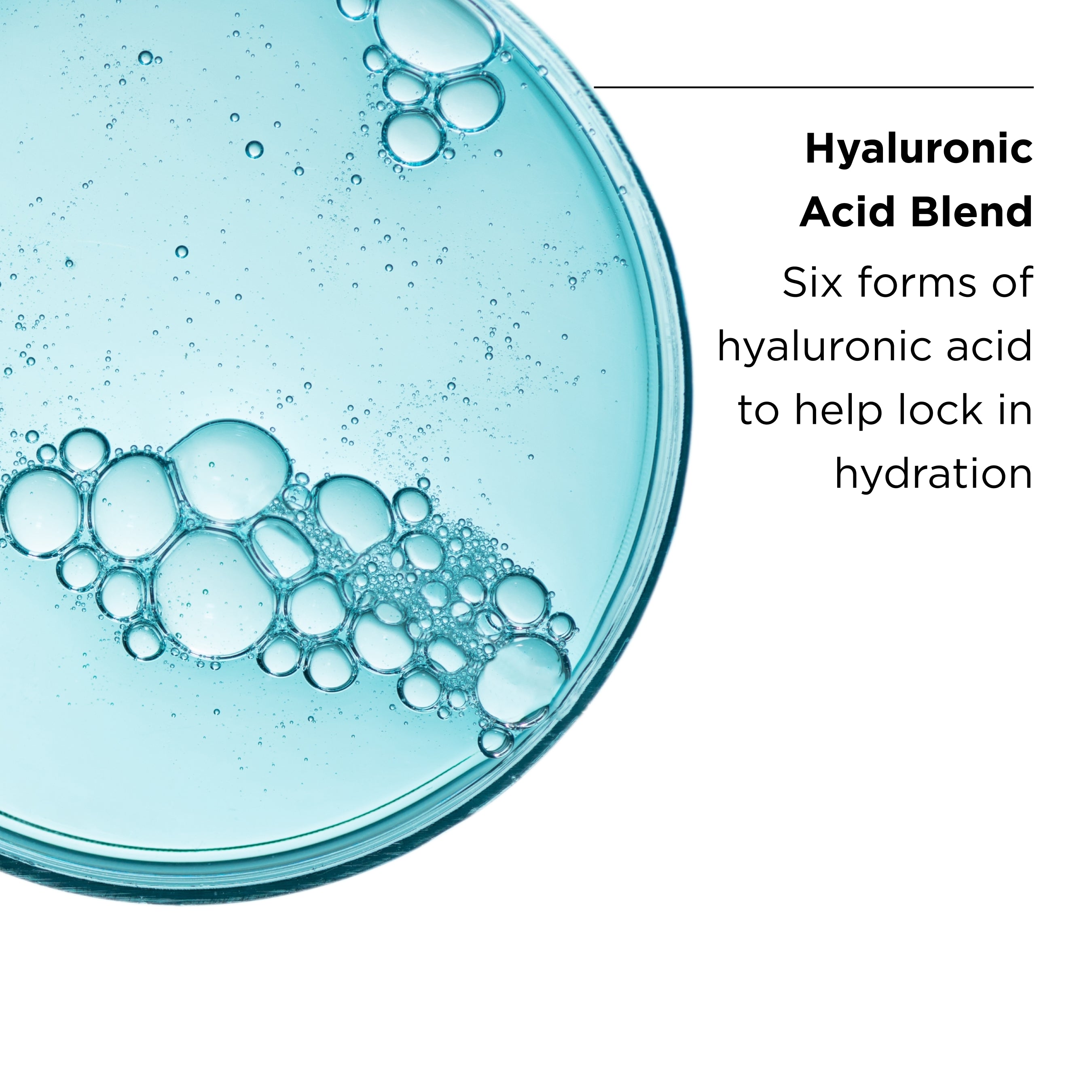 hyaluronic acid ingredient close up shot with benefits