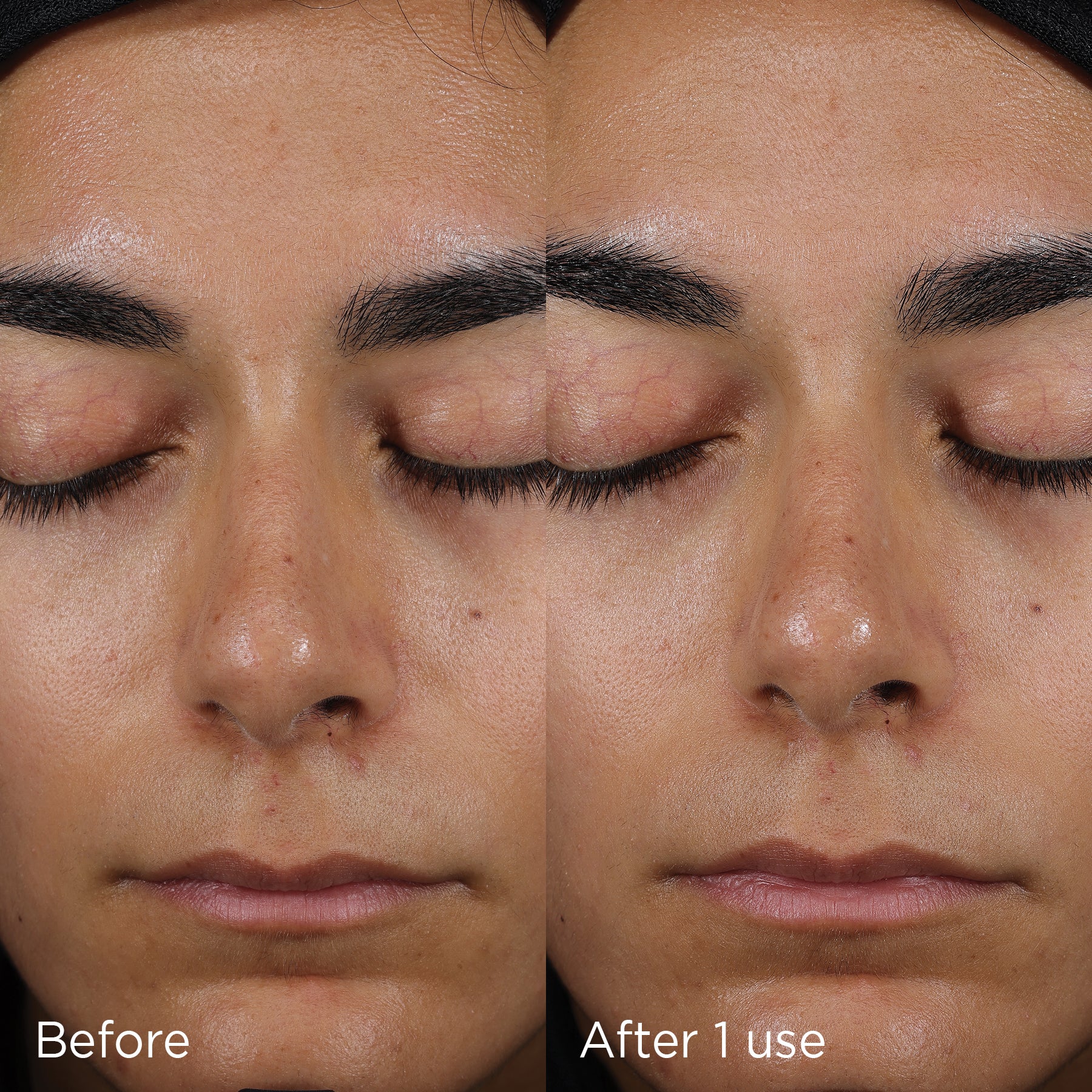 before and after one use image