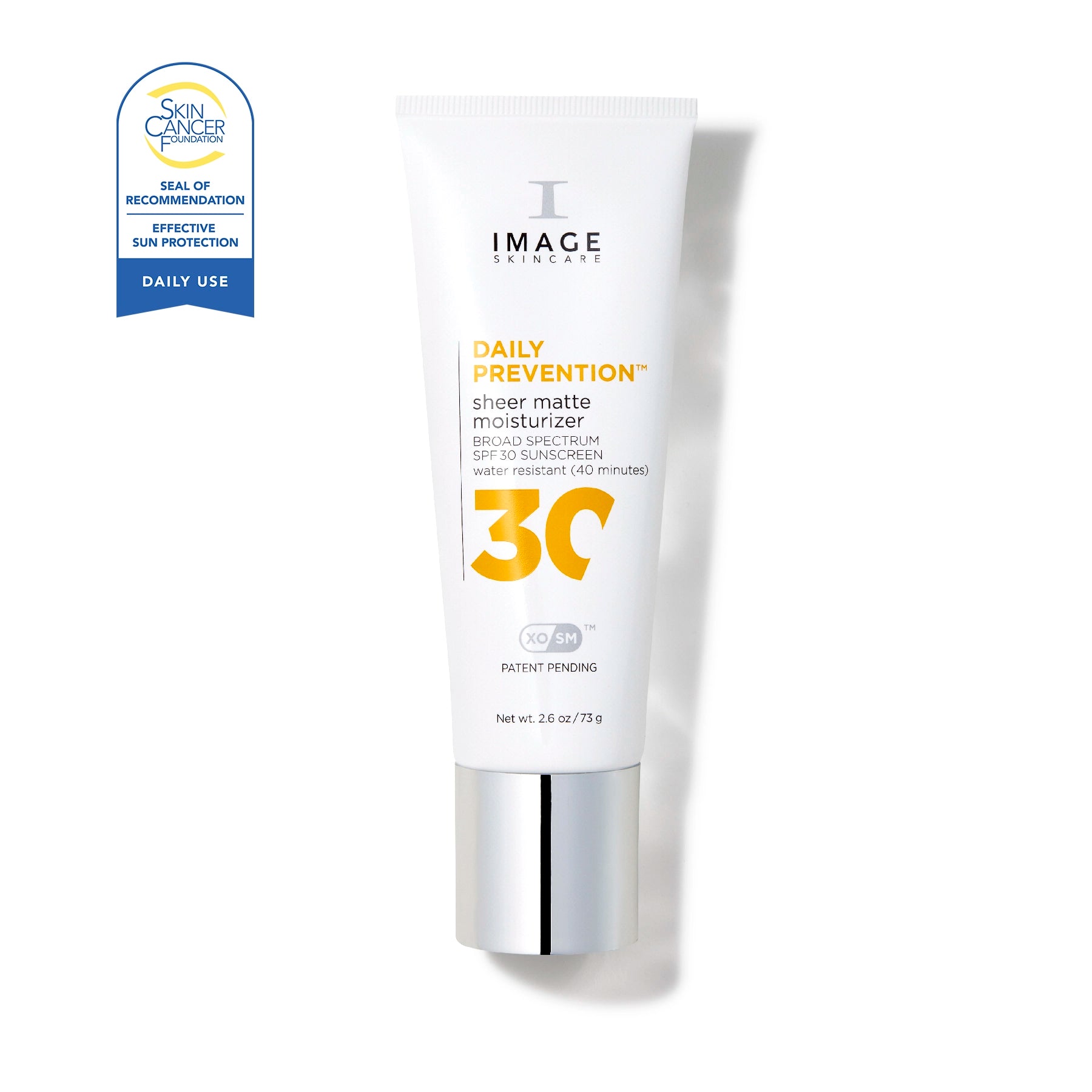 Image skincare product labeled 'Daily Prevention' with SPF 30 on a white background
