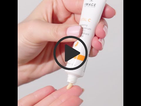 application video showing model applying serum