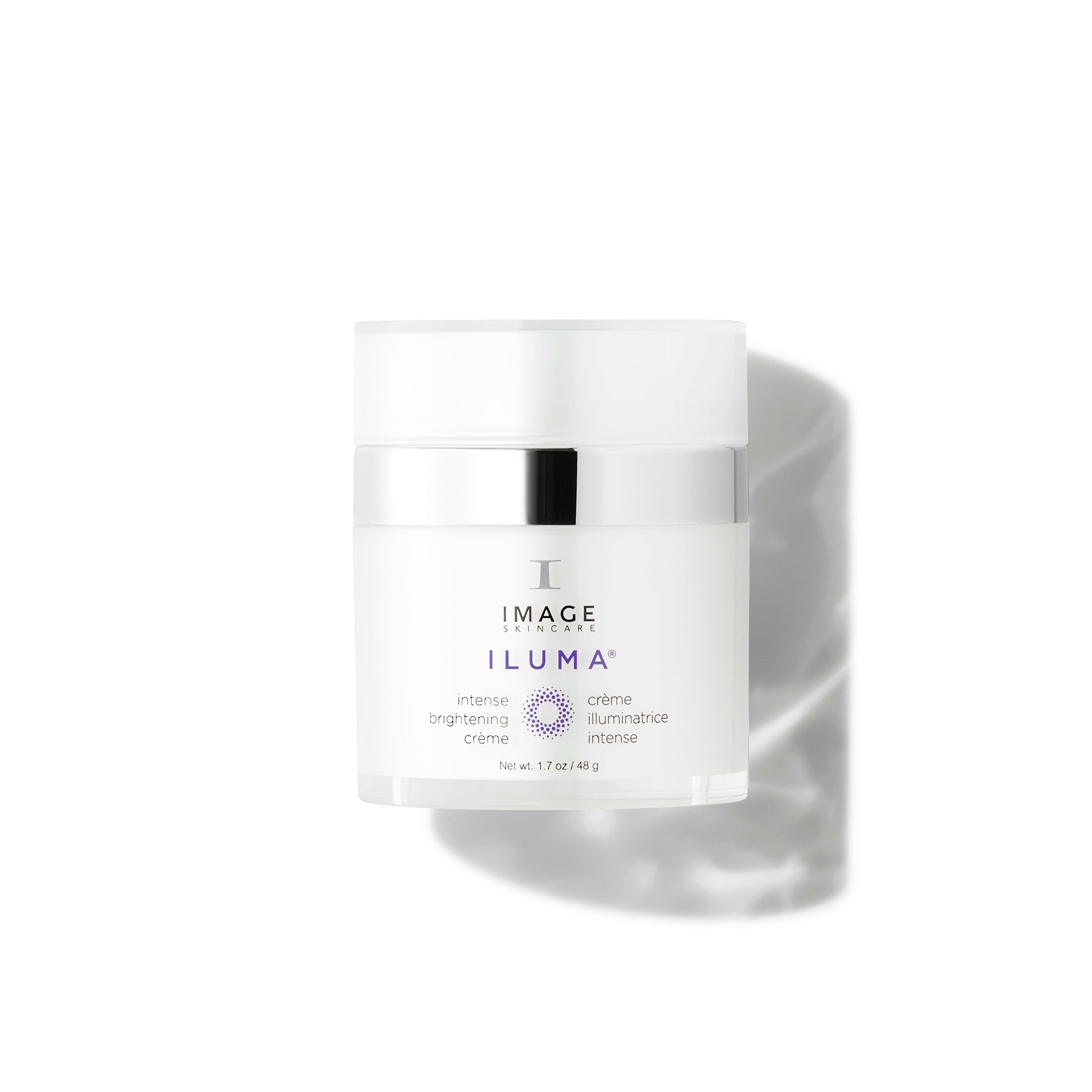 Skincare cream jar labeled 'Illuma' on a white background
