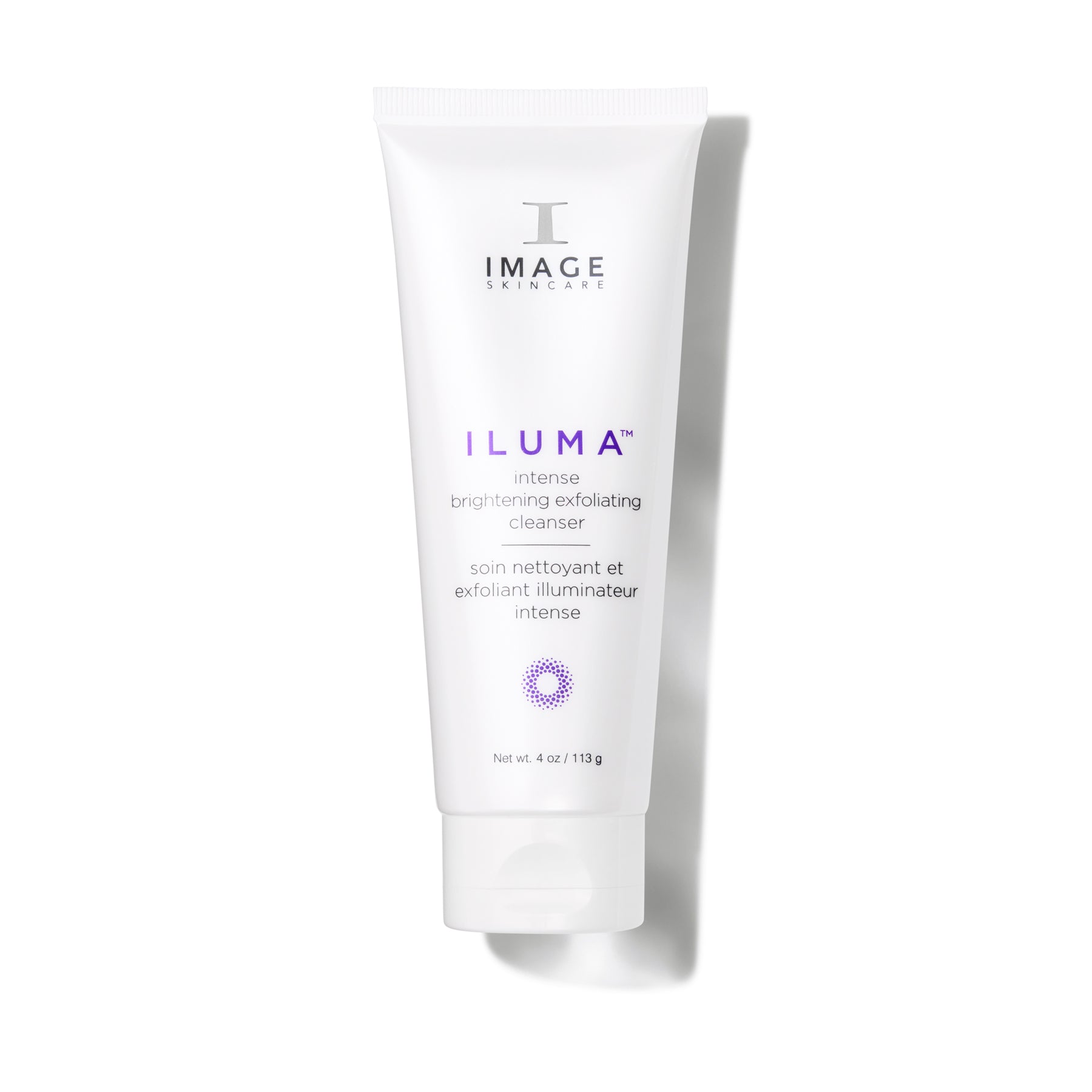 White skincare tube labeled 'ILUMA' on a white background