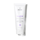 White skincare tube labeled 'ILUMA' on a white background