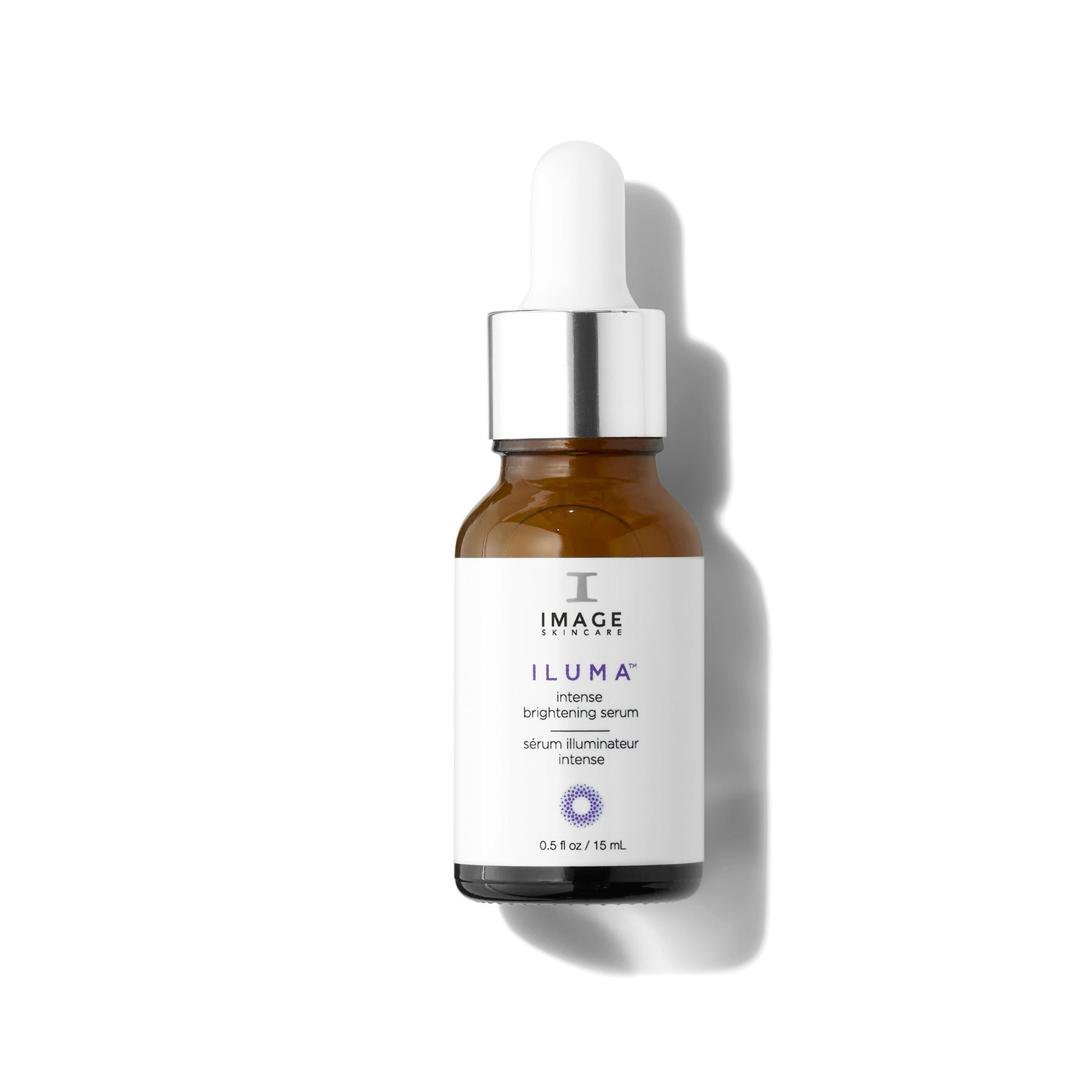 Image Skincare Iluma serum bottle with dropper on a white background