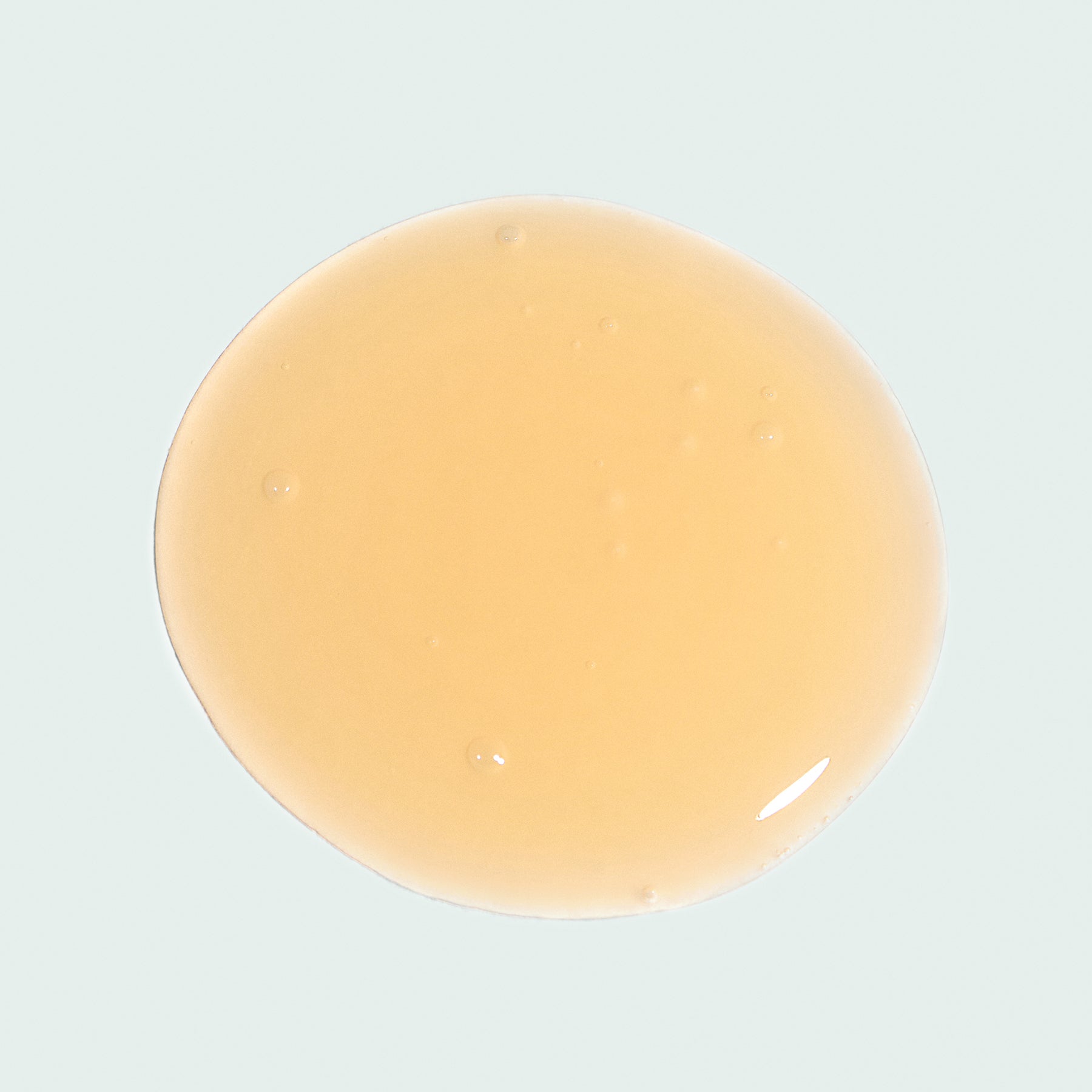 serum droplet close up