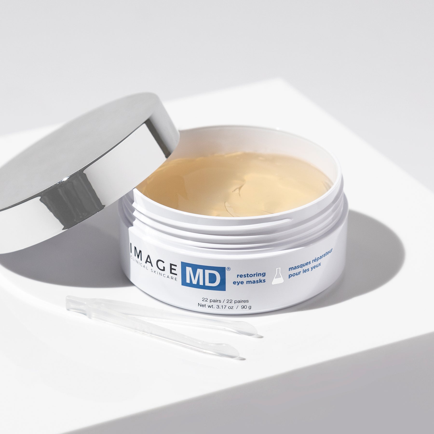 IMAGE MD restoring eye masks in the eye mask jar