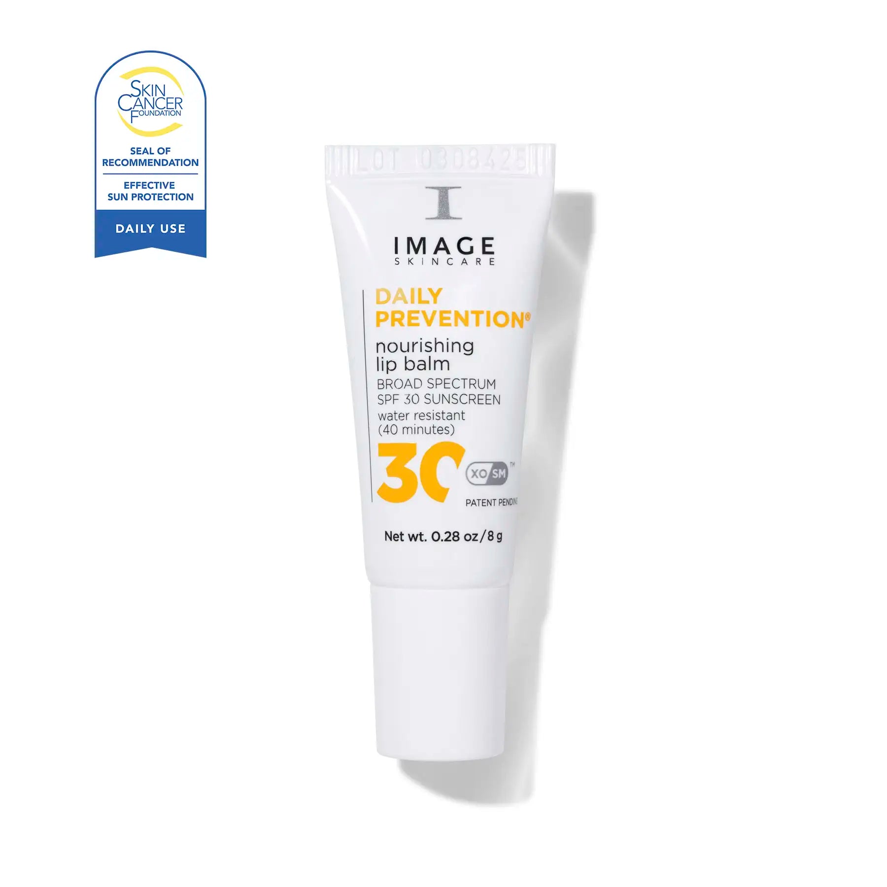 Image Skincare Daily Prevention nourishing lip balm with SPF 30 on a white background