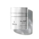 the MAX creme silver jar on white background