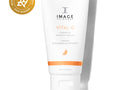 Tube of Image Skincare Vital C hydrating enzyme masque with a Beauty Innovator Award badge on a white background